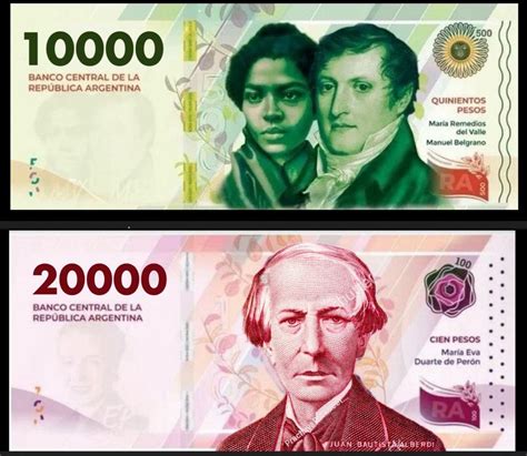 billetes de 10000 pesos argentinos